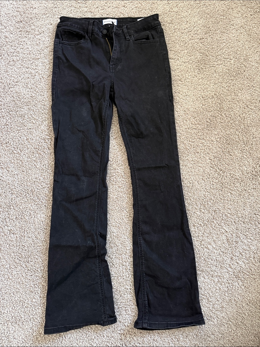 High-Rise Black Flare Jeans — Sleek Women’s Wide Leg